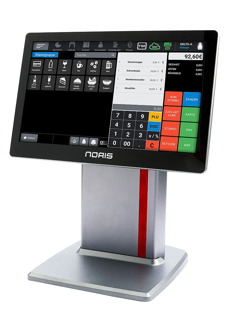 Noris Touchkasse LK-133S mit Standfuß